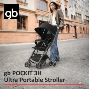 gb Pockit 3H baby Steoller (Includes Free Armrest), All-Terrain, Lightweight Stroller, Travel-Friendly