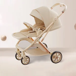 Baby Lightweight Folding Stroller Two-way Push Anti Vibration Wheels